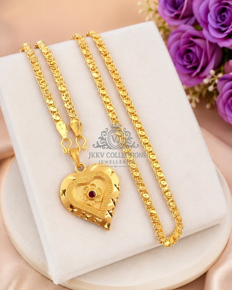 Forming Heart Dollar with 24 Micro Plated Chain